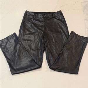 Elie Tahari Black Faux Leather Pant